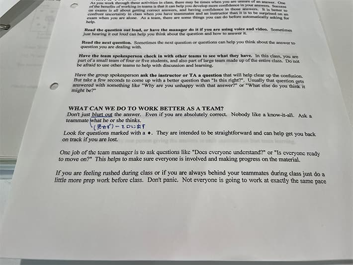 化学のグループワーク資料